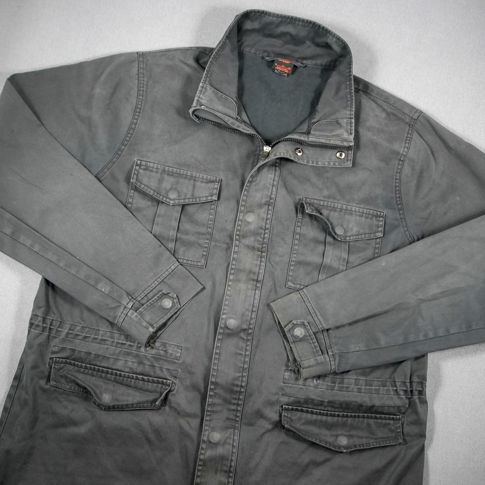 Nike 6.0 SB Canvas Skate Utility Chore Field Jacket Charcoal Gray Men XL 381021